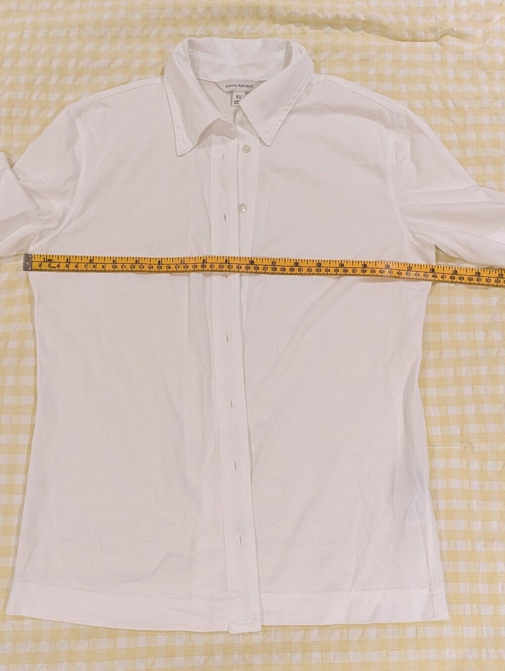 White Short-Sleeve Button Front Shirt - Classic Women's Top - Picture 8 of 10